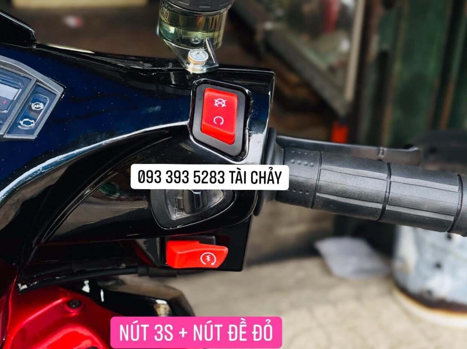 COMBO NÚT ĐỀ ĐỎ + NÚT 3S ĐỎ CHO VISION 2015 - 2022 / AB 13-20/ VARIO 2017