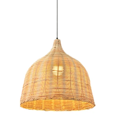 Rattan Lamp Pendant Light Vintage Hanging Lamp Shades E27 Living Room Dining Room Decor Cafe Restaurant Hanglamp
