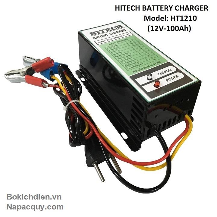 Nạp ắc quy cho tủ điện hitech ht-1210, 12v-100ah