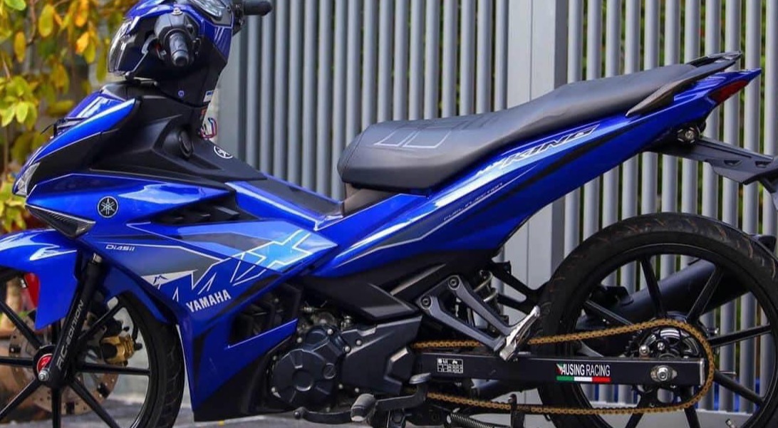 Tem rời ex 150 mxking dán xe xanh gp - tem chuẩn đẹp
