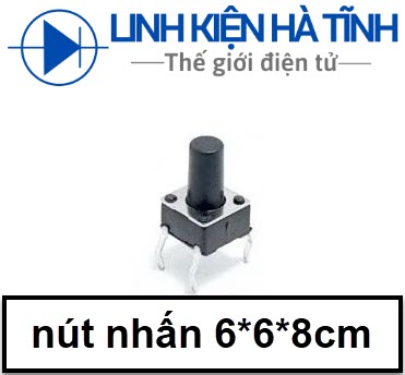 Nút nhấn 6x6x8mm chân đồng