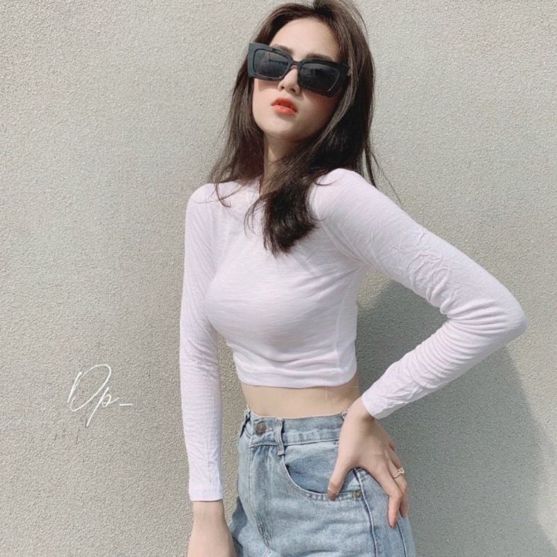 Áo len tăm Croptop Basic dễ phối đồ CRT14