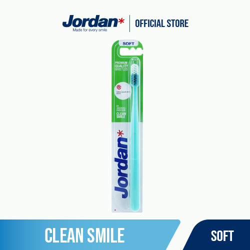 Bộ 2 Bàn chải đánh răng Jordan Clean Smile lông siêu mềm bảo vệ nướu nhạy cảm  - xuất xứ : Malaysia