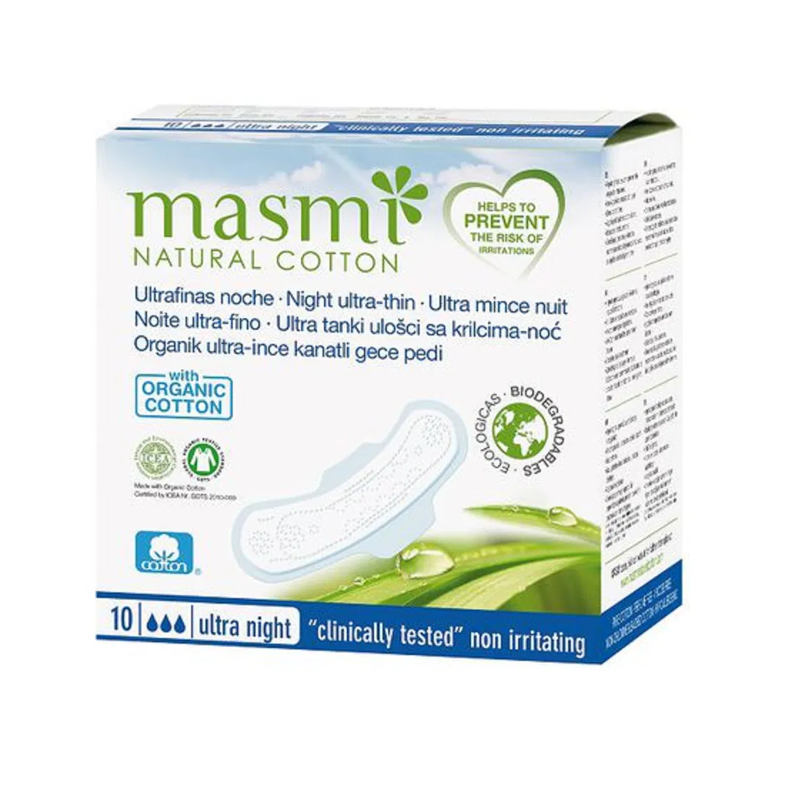 Băng vệ sinh hữu cơ Masmi ngày/ đêm có cánh (10m)