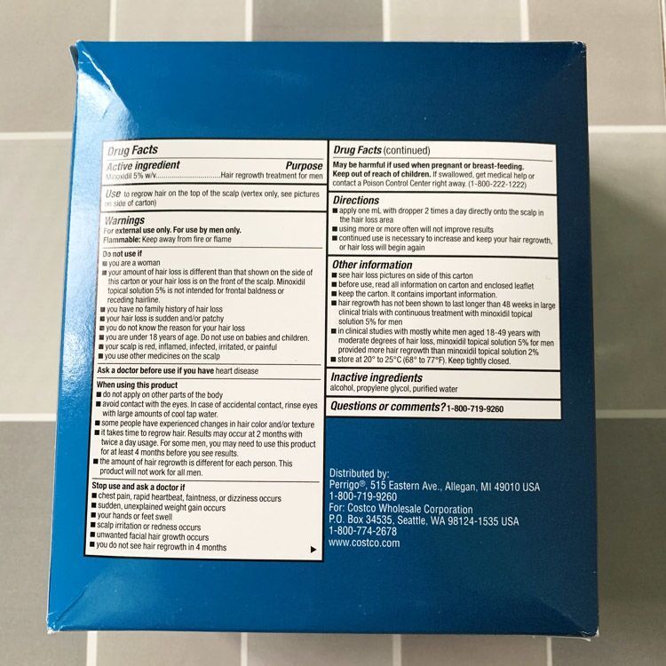 Minoxidil 5% và sản phẩm hỗ trợ mọc râu, tóc