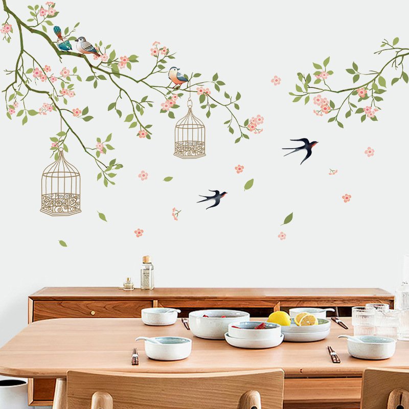 Tranh decal dán tường CHIM ÉN - Tranh dán tường