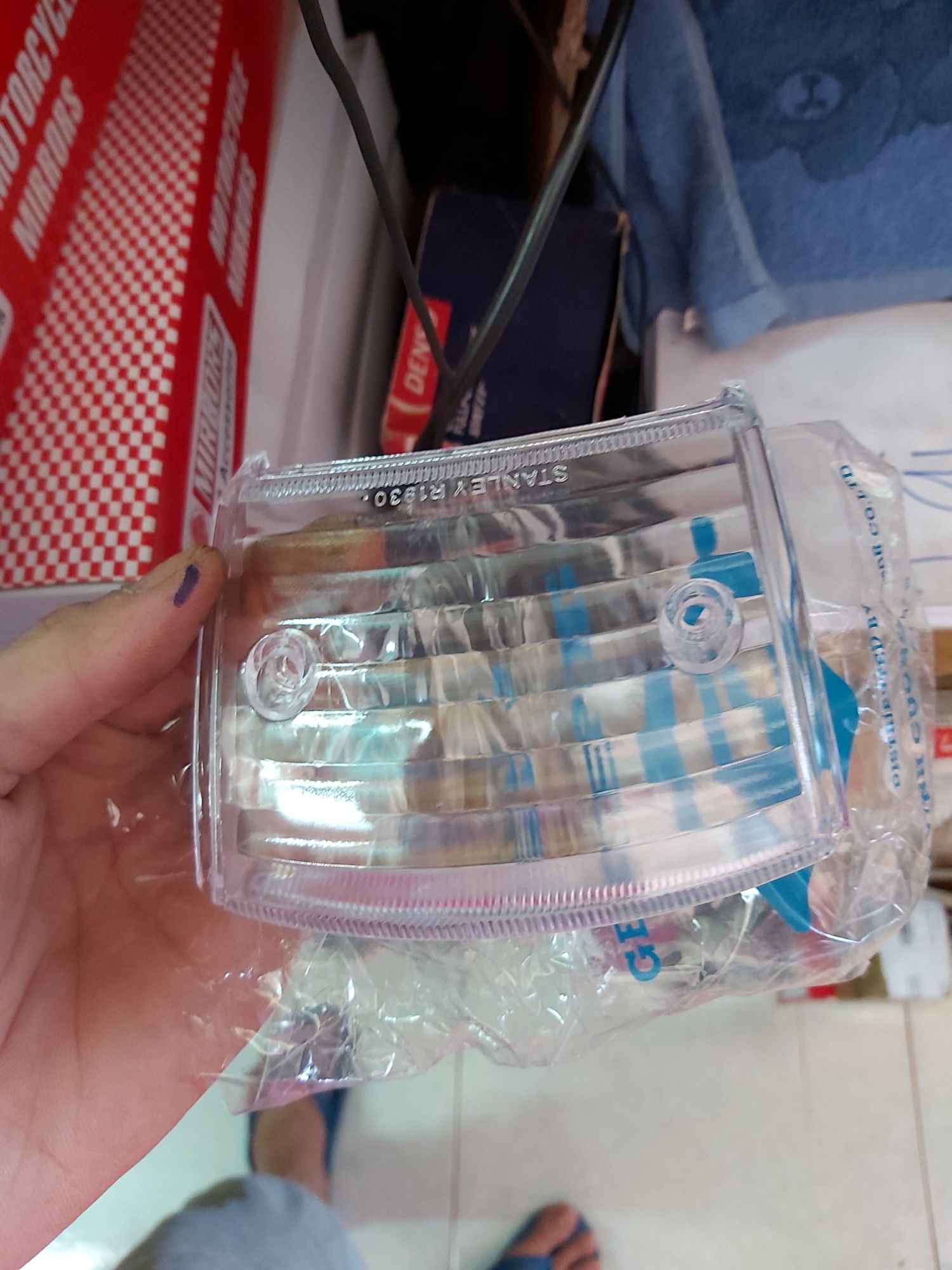 chụp đèn hậu wave nhỏ màu trắng - nắp ốp đèn hậu wave