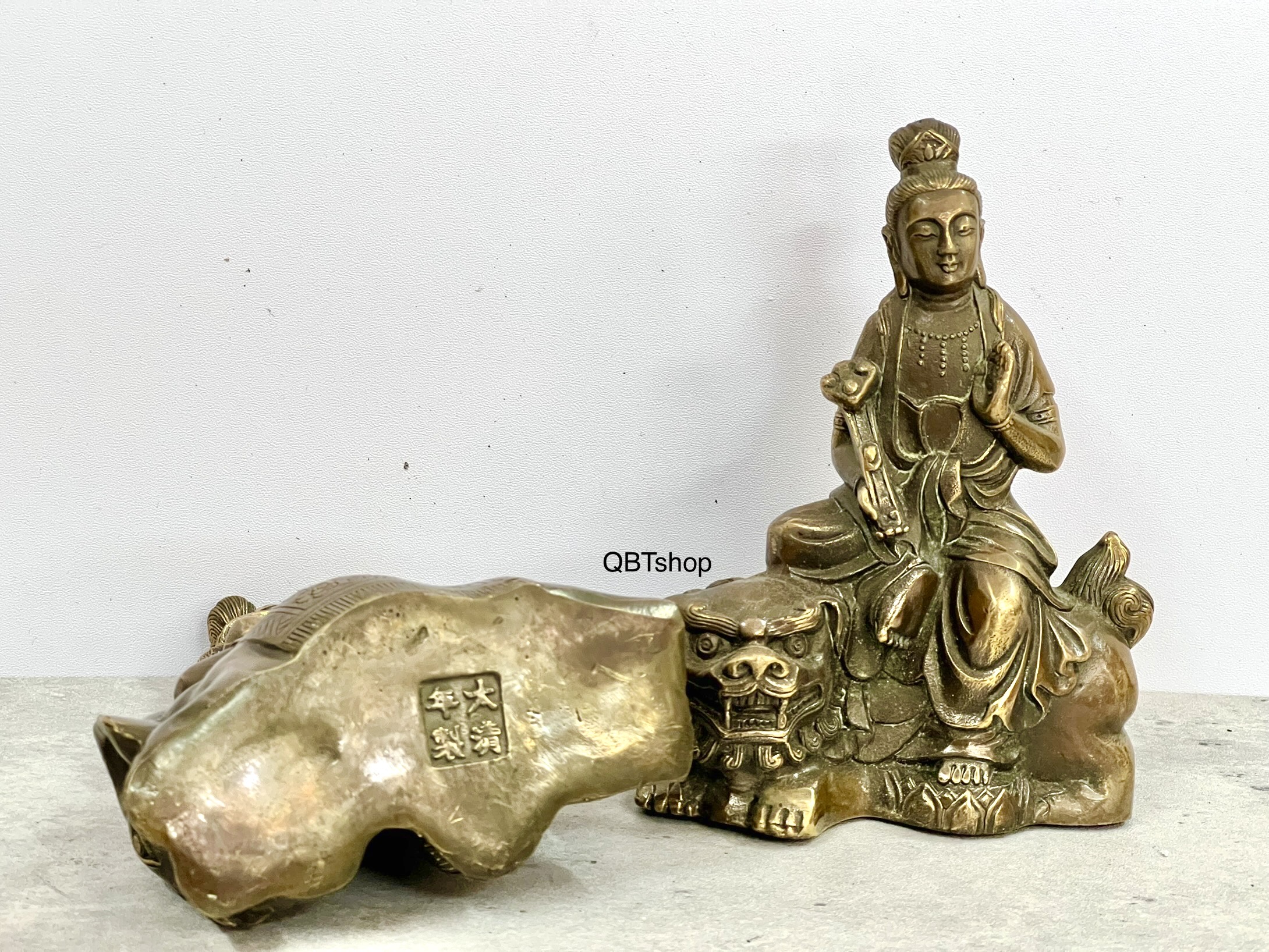 Văn thù phổ hiền bằng đồng phong thuỷ