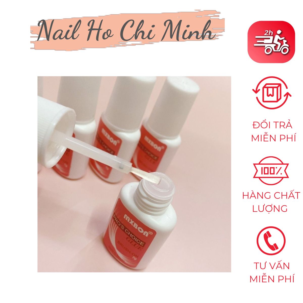 [MUA 2 TẶNG 1] Keo Mxbon - Keo dán móng giả Mxbon chính hãng (7g)