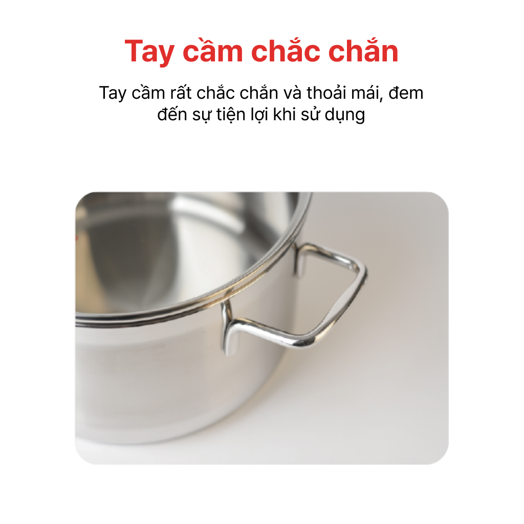 BỘ NỒI INOX 5 ĐÁY PENTA HAPPYCOOK, HCS-PT06