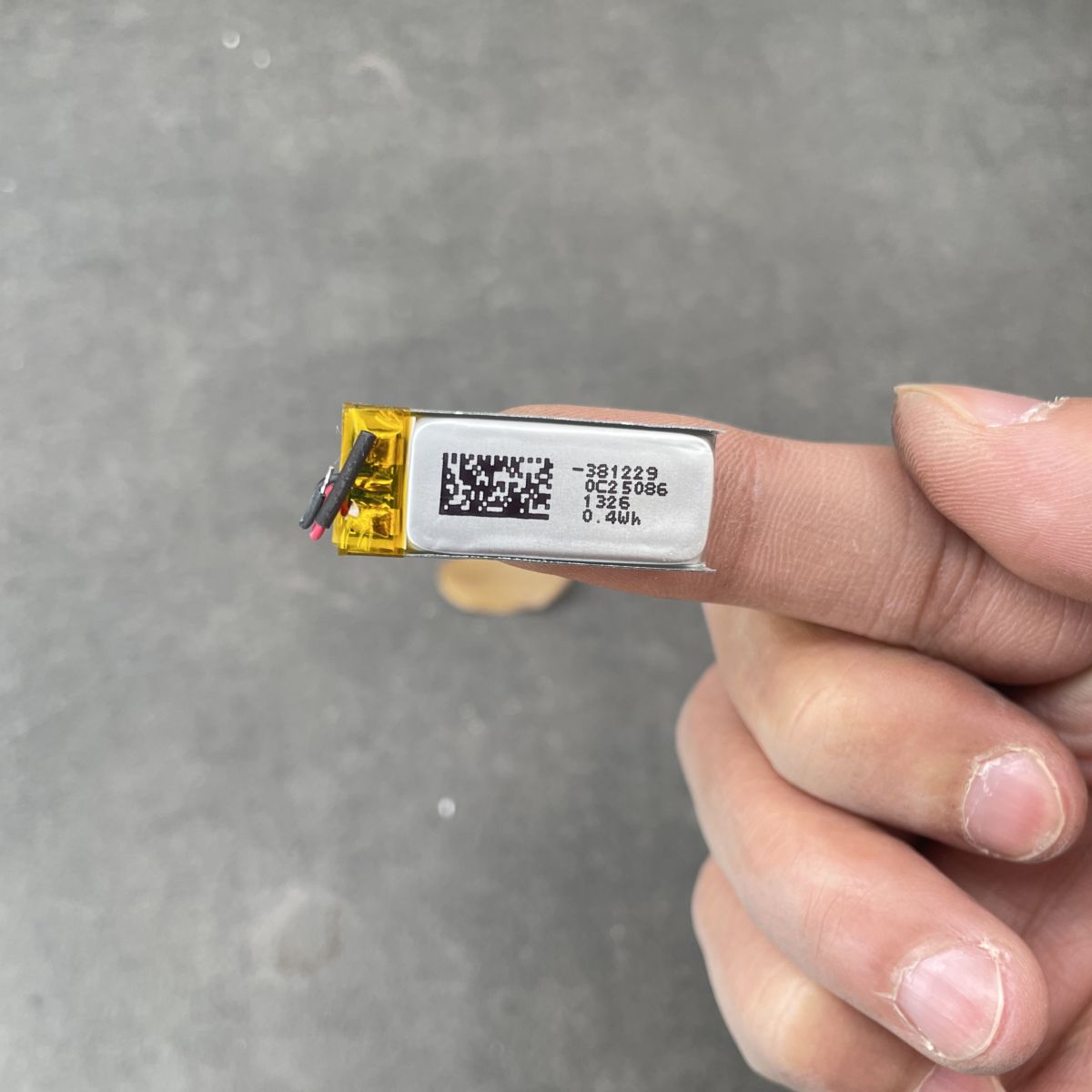 Pin Li-Po 3.7V 100mAh 381229 (Lithium Polyme)