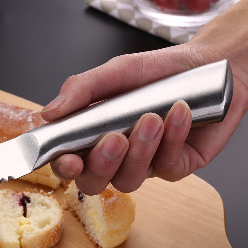 Dao răng cưa cắt bánh mì lưỡi thô inox