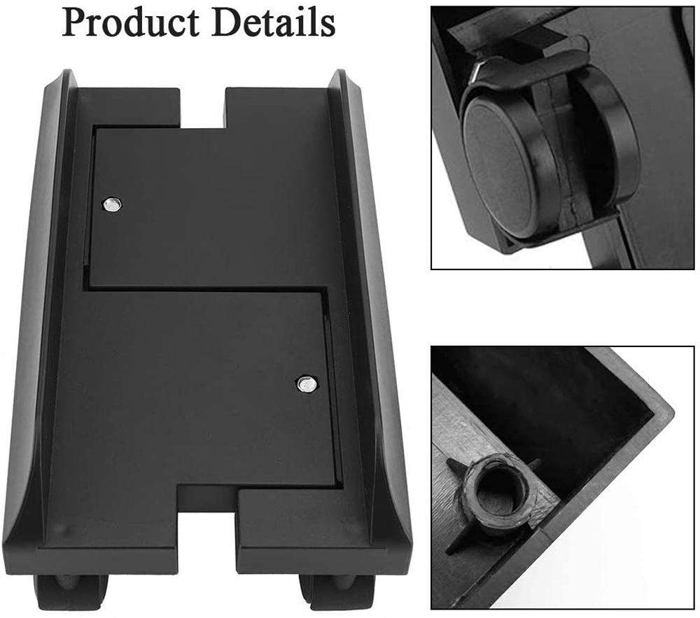 Adjustable CPU Stand for PC Computer Case Holder Bracket Desktop Mainframe Storage Rack with Brake with 4 Caster Wheels
