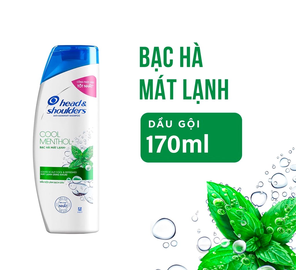 Dầu gội Head & Shoulders bạc hà mát lạnh 1.8ml/250ml (chai)