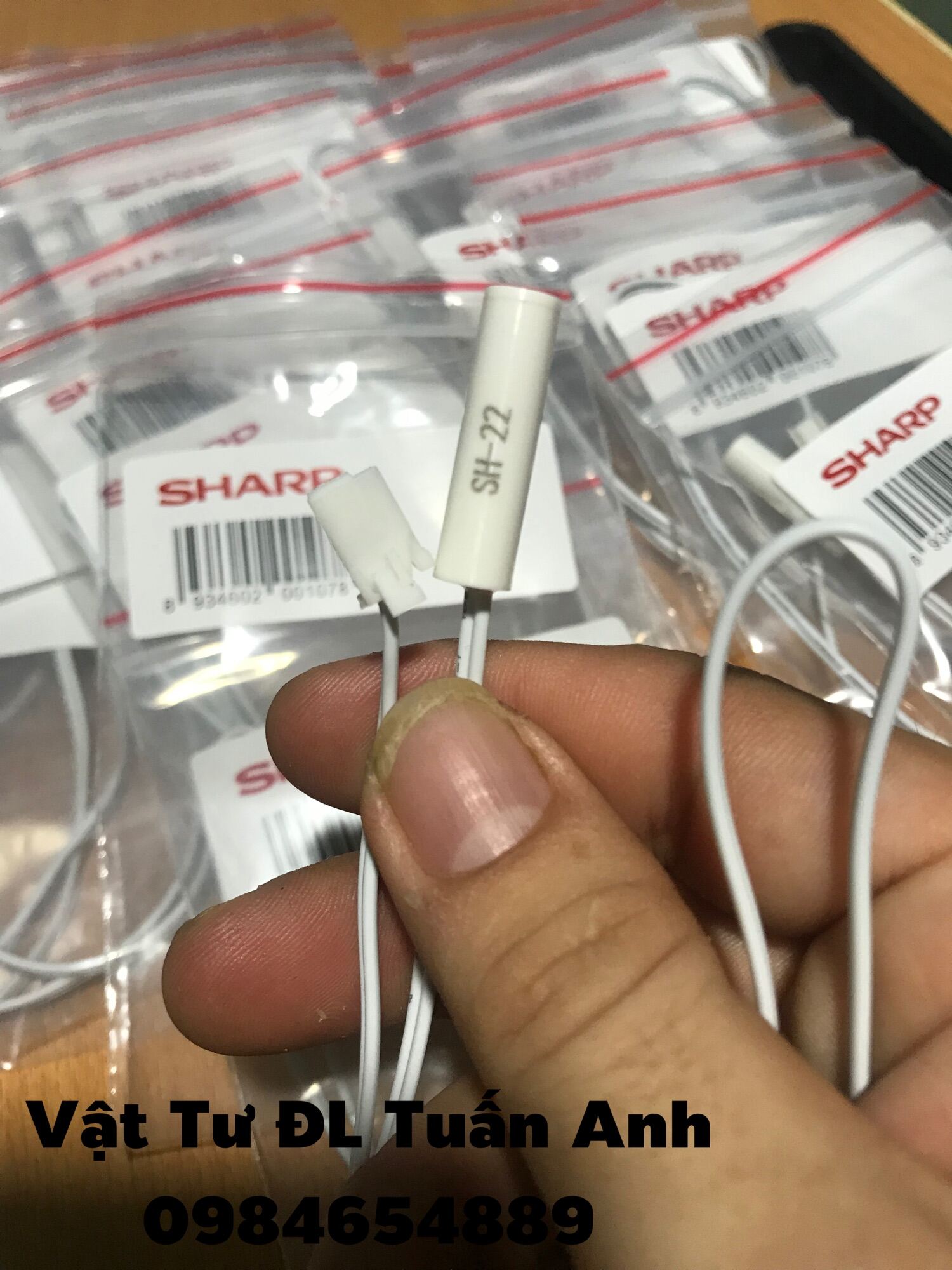 Combo 2 Sensor cảm biến tủ lạnh Sharp chính hãng có zắc cắm