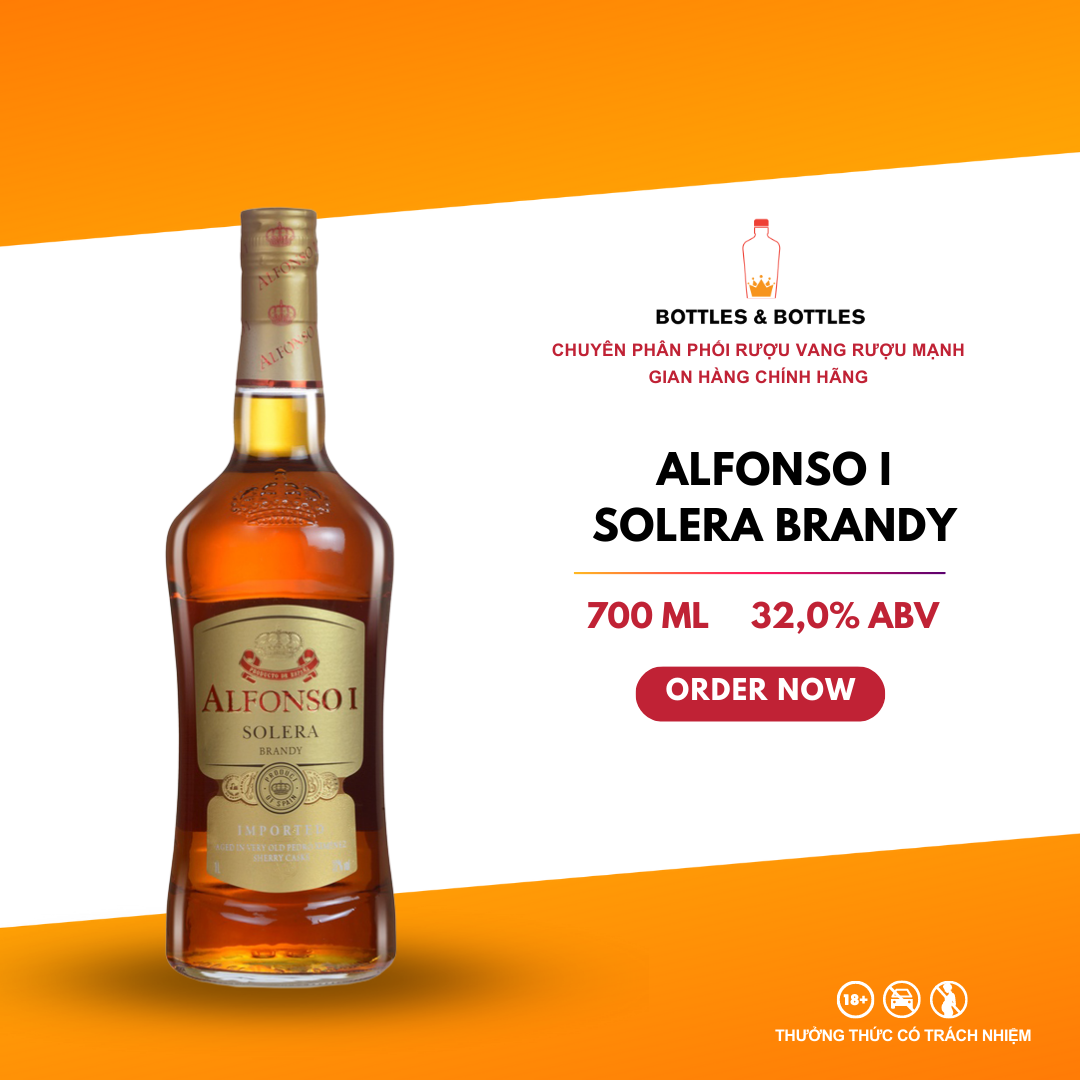 [CHÍNH HÃNG] Rượu Brandy Alfonso I Solera - 700ML - 32 %
