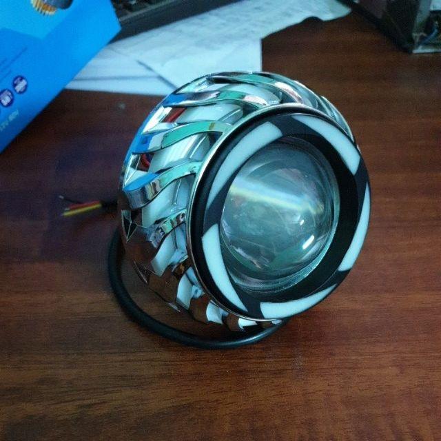 Đèn pha led bi cầu lốc xoáy chuyển màu,Cá pasing
