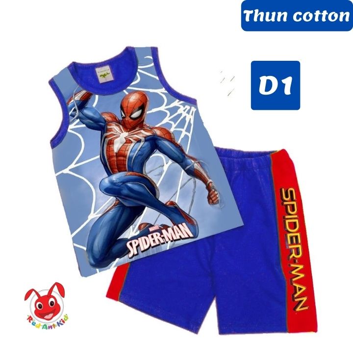 Bộ đồ siêu nhân nhện từ 9-42kg - chất thun cotton - Kiến Lửa