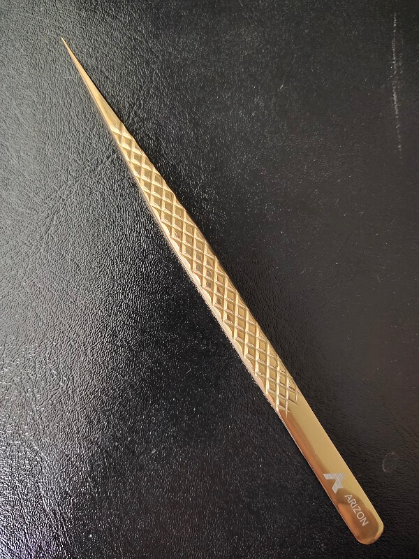 Nhíp nối mi Classic vàng siêu khít , tạo fan mi