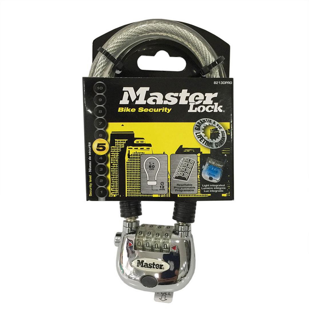 Khóa số xe đạp Master Lock 8213 EURDPRO dây cáp dài 60cm có đèn - MITISHOP