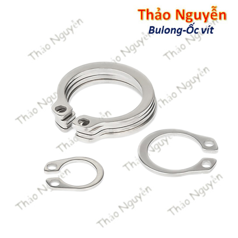 Phanh trục inox 304, phe gài trục, vòng phe phi 4 - 35mm