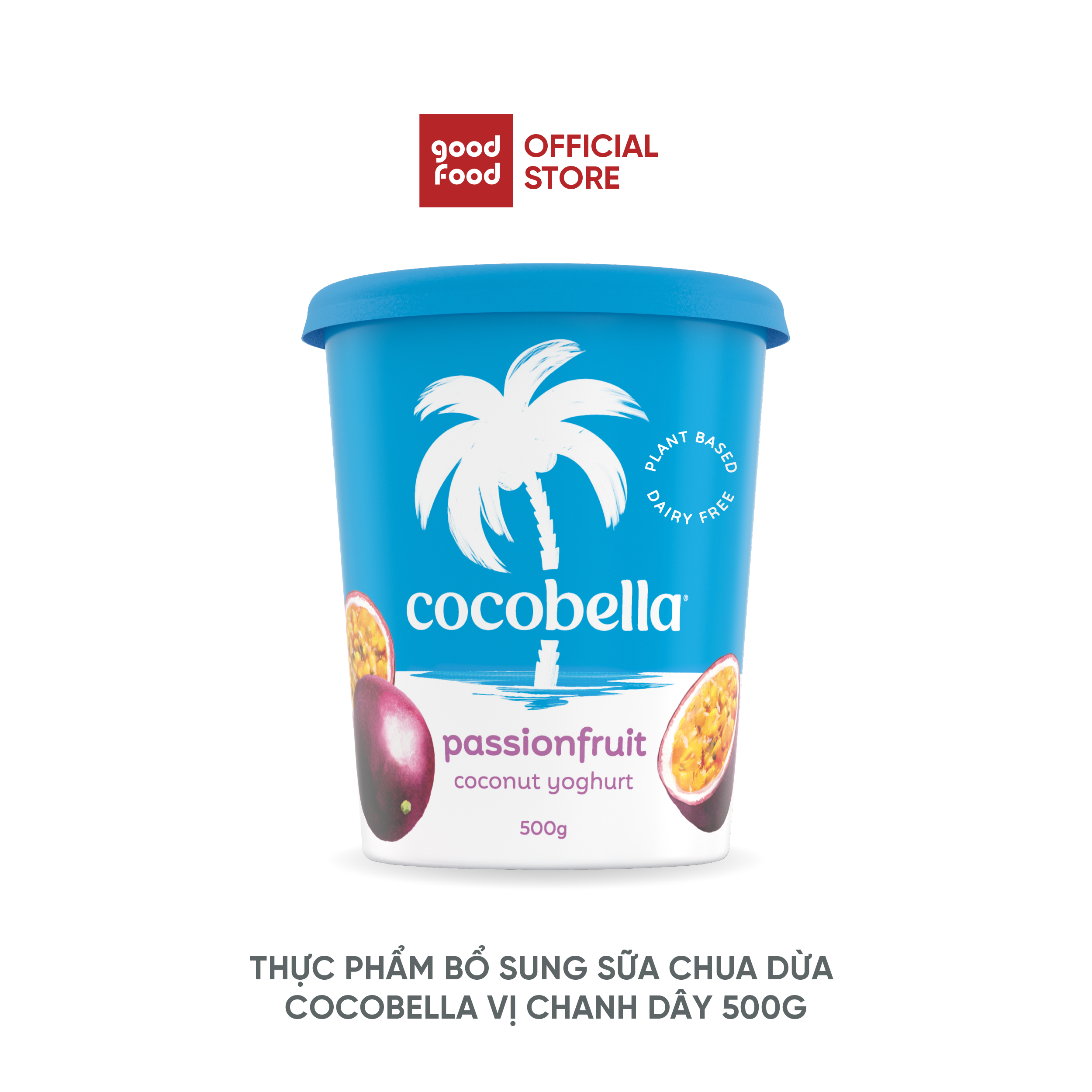 Thực Phẩm Bổ Sung Sữa Chua Dừa Cocobella vị chanh dây 500G - 1 hũ