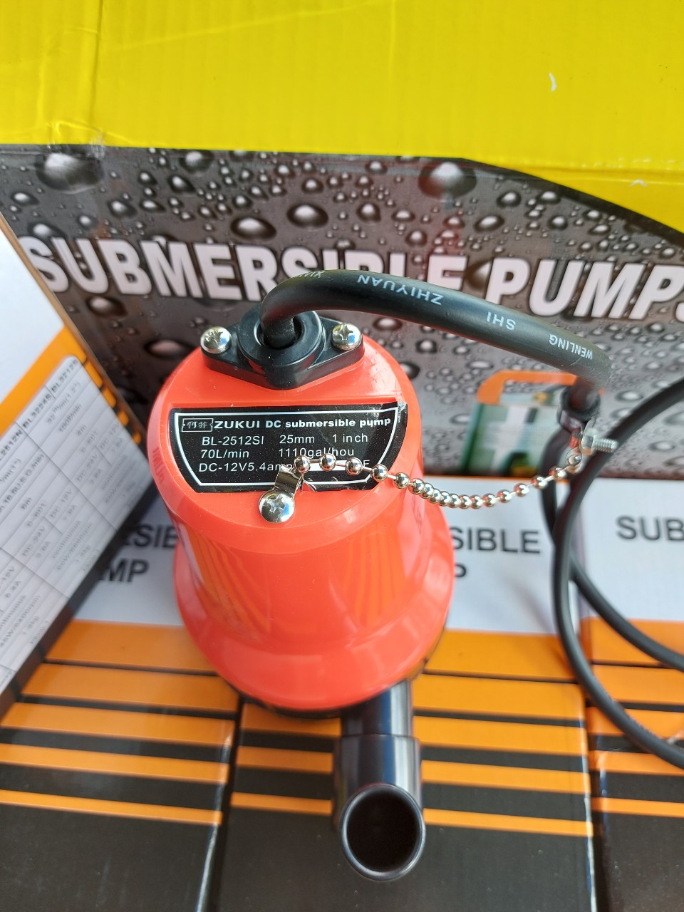 Bơm chìm 12v. lưu lượng 70/min