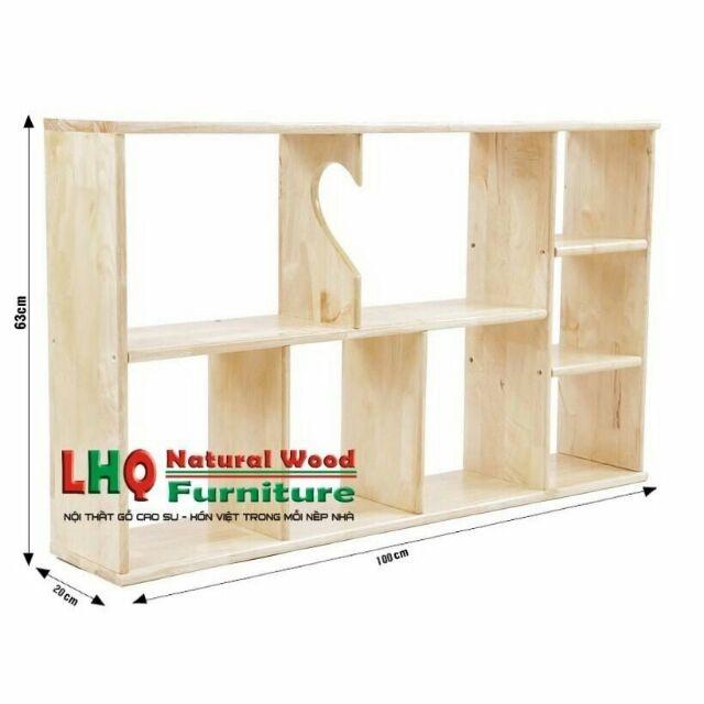 [HCM]Kệ sách gỗ treo tường 100cm