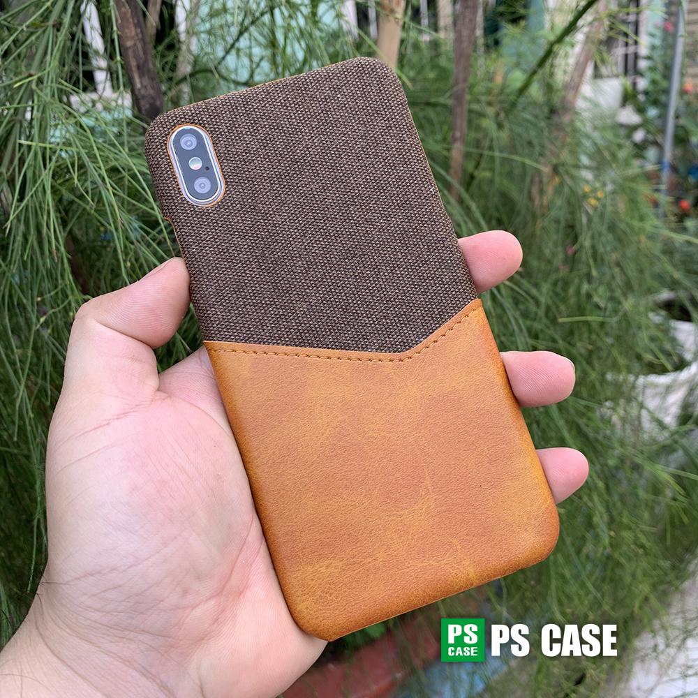 Ốp da vải kiêm ví dành cho iPhone X / iPhone XS - PS Case Phân Phối