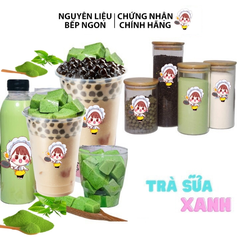 PUDDING MATCHA 500G - NGUYÊN LIỆU BẾP NGON