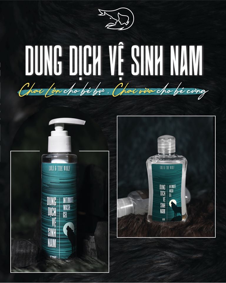 [Hcm]Dung Dịch Vệ Sinh Nam Dạng Gel Chai 150Ml - Loli & The Wolf Thiết Kế Nắp Ấn Dễ Dàng Sử Dụng - Chính Hãng - Ts001