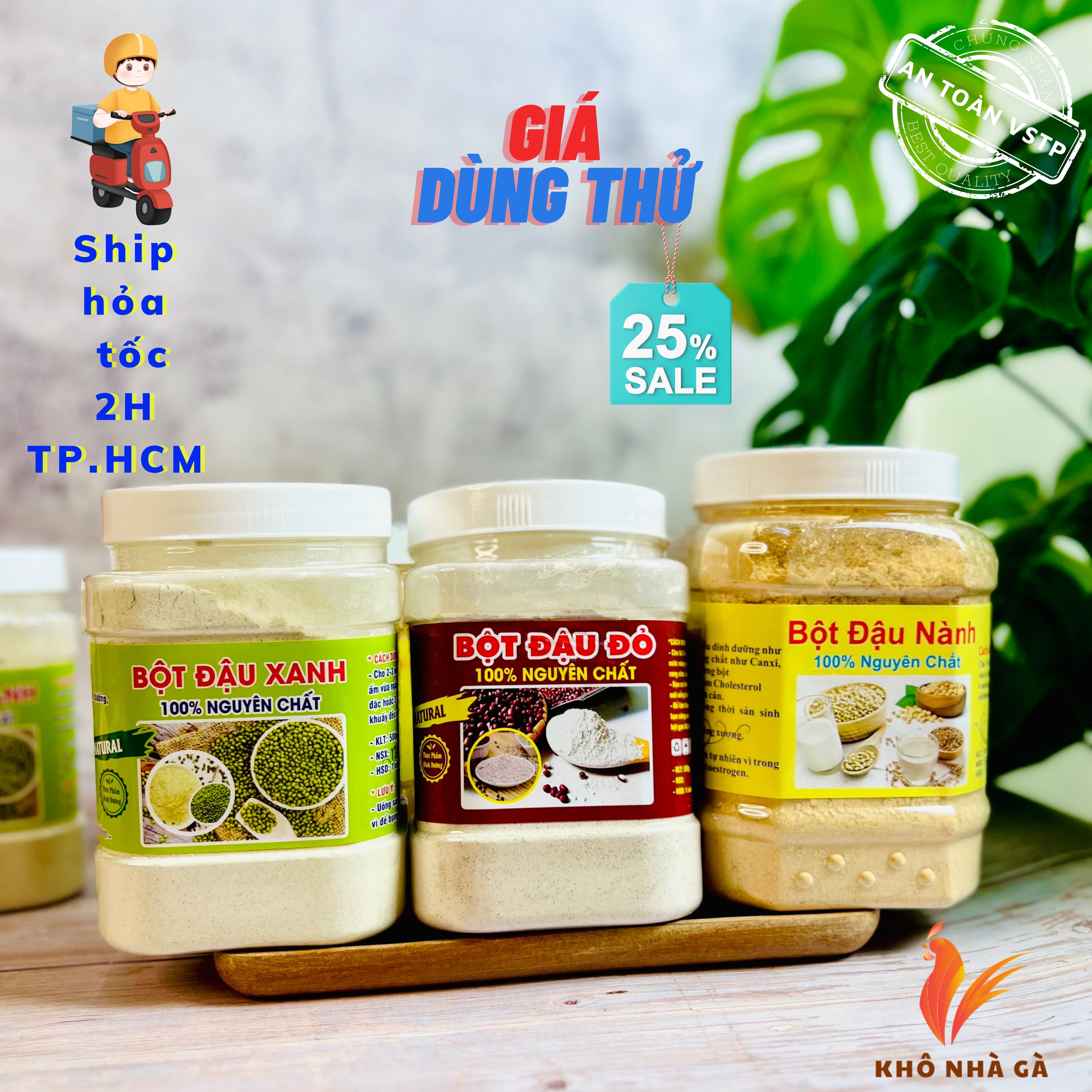 Bột đậu đỏ rang xay hủ 500gram