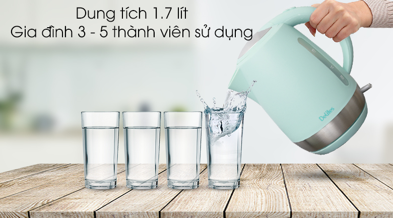 Bình siêu tốc Delites 1.7 lít ST17P03t