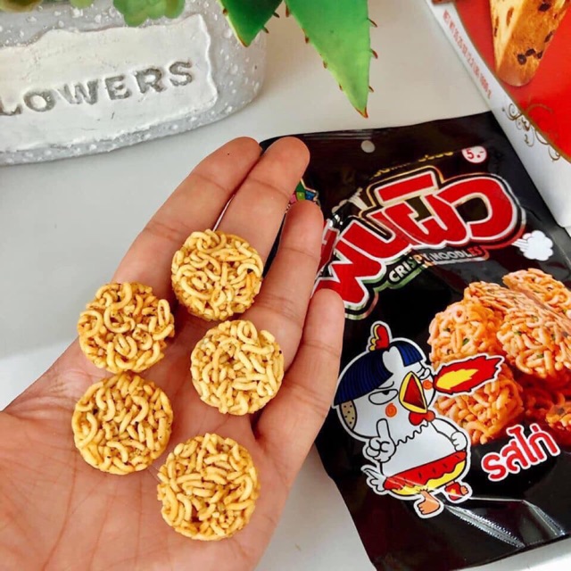 Bịch 12 gói snack mì tôm viên thái lan