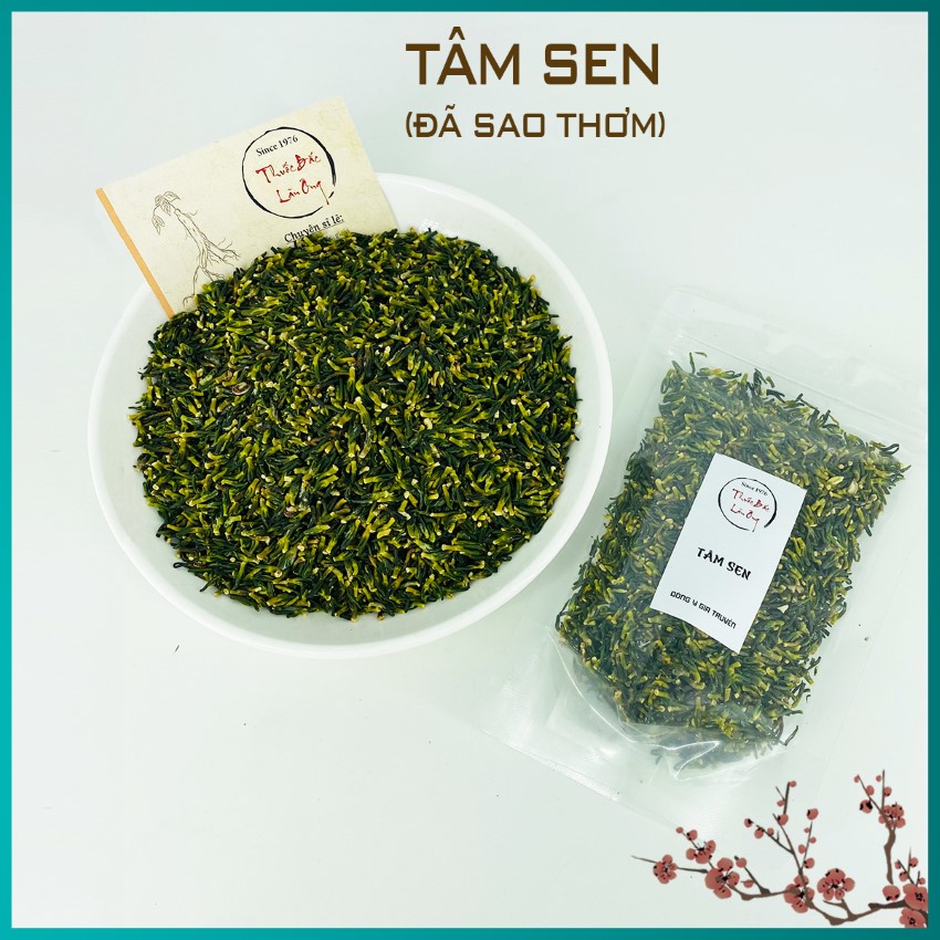 Tâm sen sao thơm 100g giúp thanh nhiệt giải độc, hỗ trợ mất ngủ