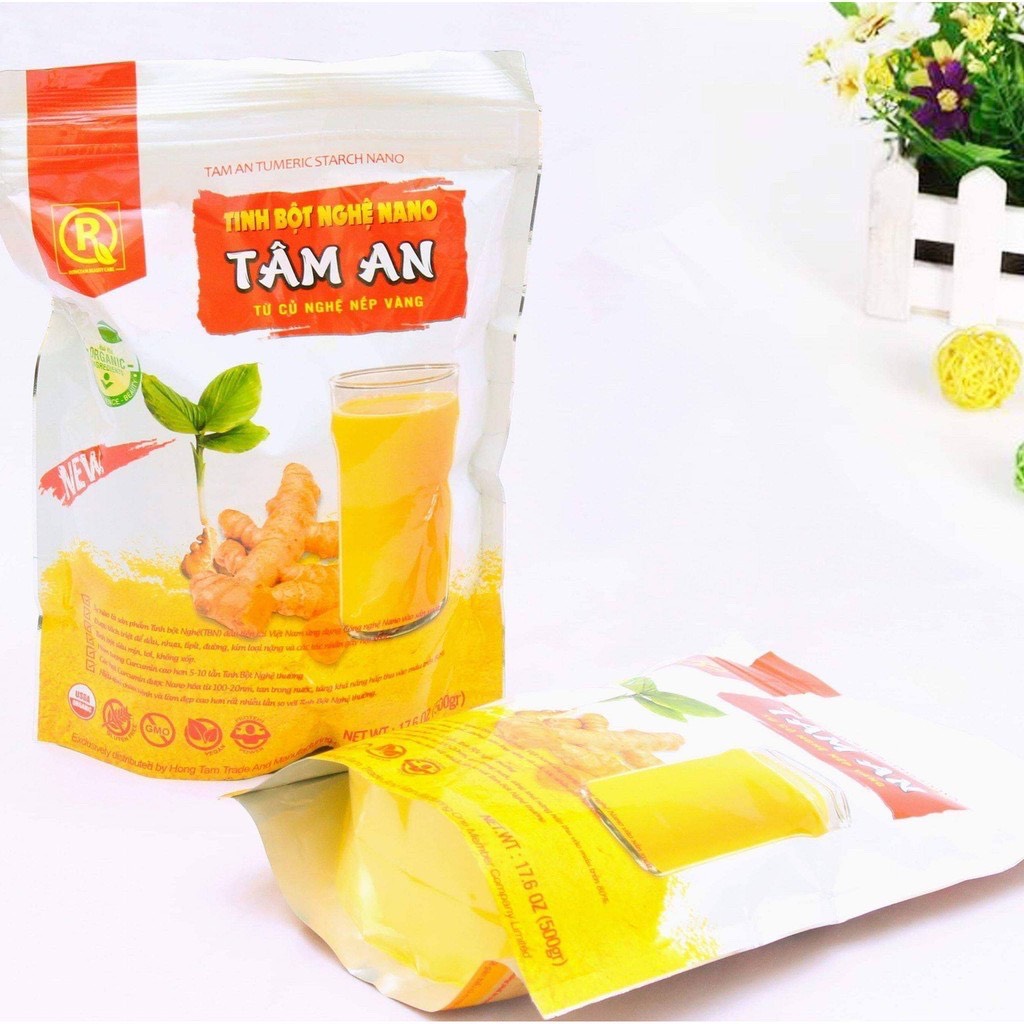 1kg tinh bột nghệ Nano (gồm 2 bịch x500g)