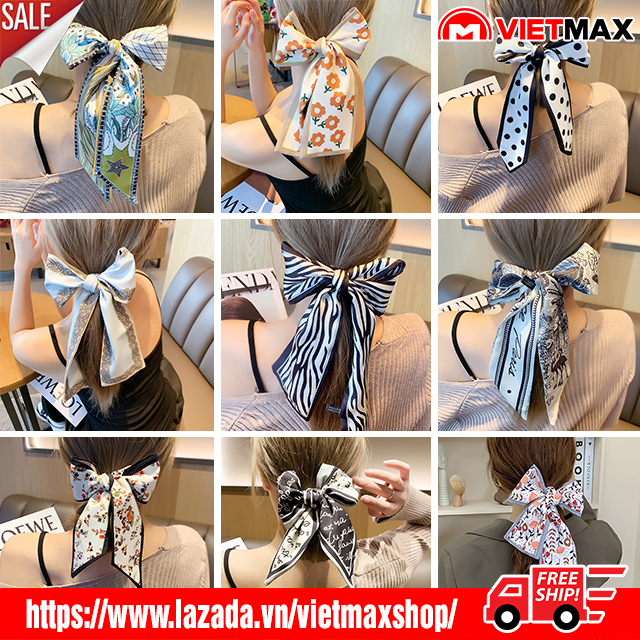 🎁 Khăn Lụa Đa Chức Năng Hàn Quốc Băng Đô Khăn Quàng Cổ Túi Trang Trí ( 100x8 cm)