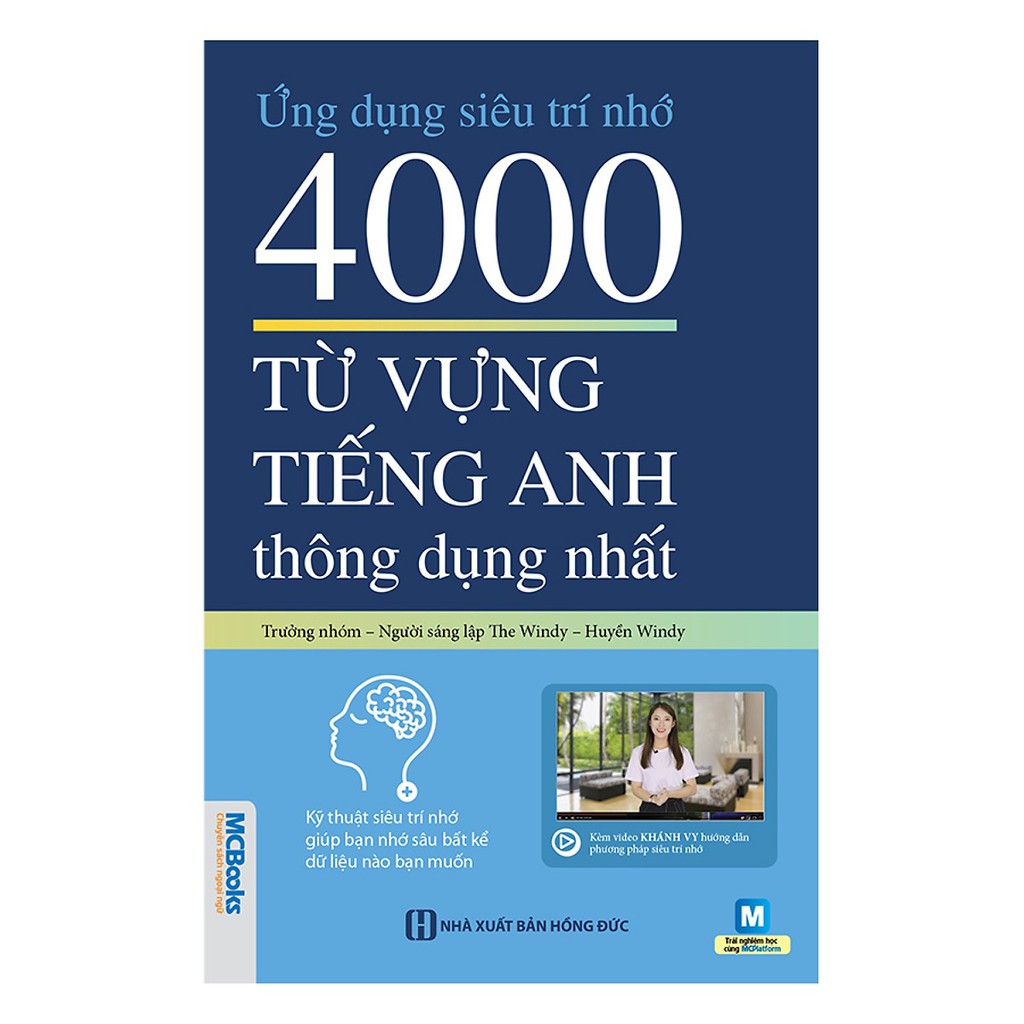 Sách ứng dụng siêu trí nhớ 4000 từ vựng tiếng anh thông dụng nhất