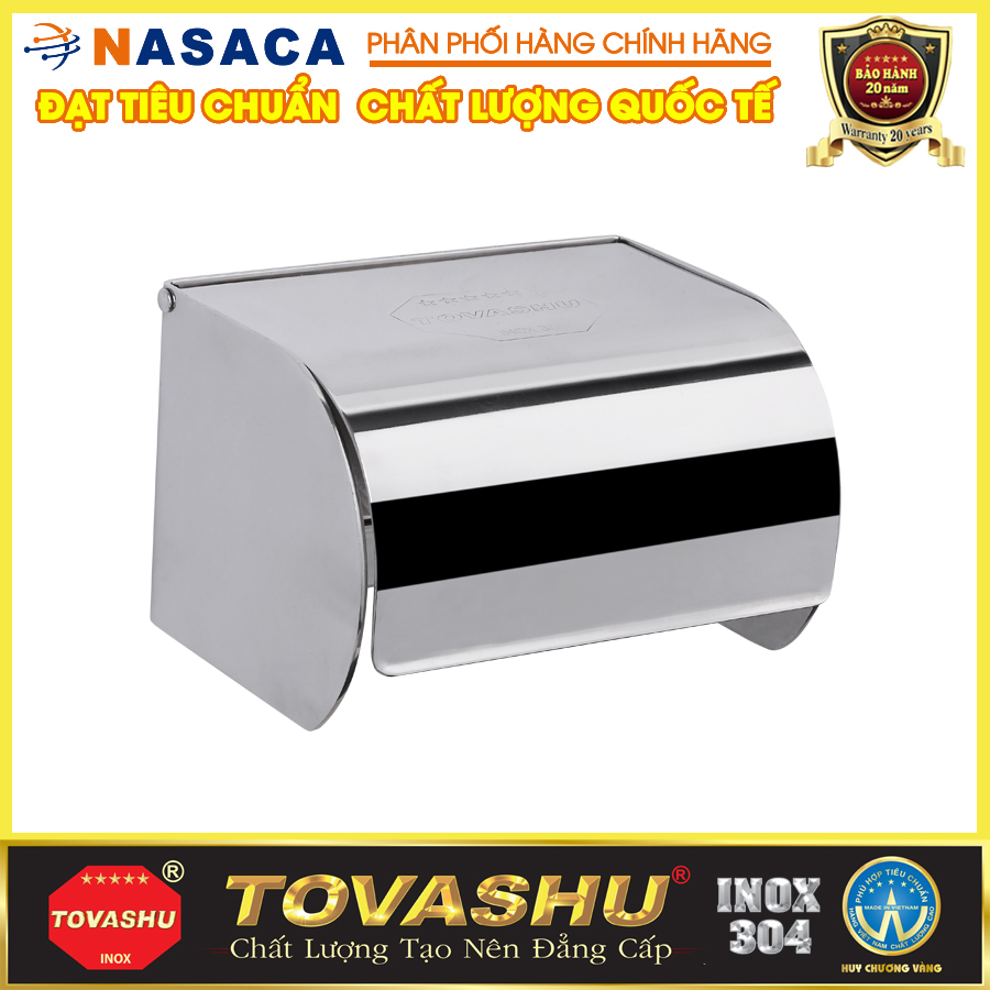 Hộp Giấy Vệ Sinh Tovashu 304-G8 (inox 304 - bảo hành 20 năm)