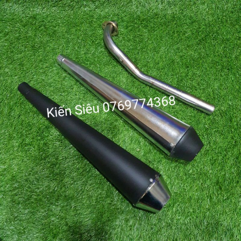 Pô xe máy pô chày độ caferacer, classic, 67,cub, win,win100