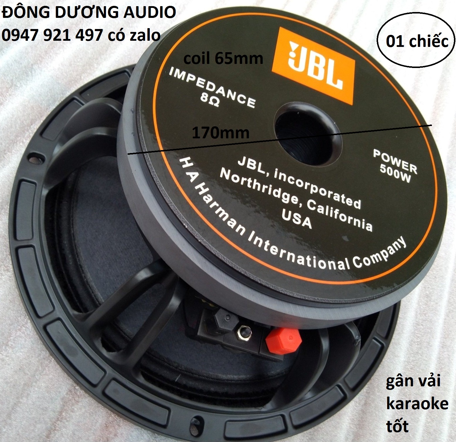 LOA BASS 25 JBL HÀNG NHẬP KHẨU CHI NA  CAO CẤP - TỪ 170 -COIL 65MM - GÂN VẢI 2 XẾP  - GIÁ 1 CHIẾC - HÀNG NHẬP KHẨU CAO CẤP - GIÁ TỐT