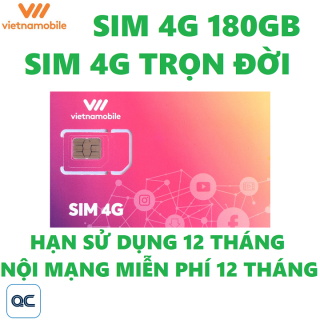 Sim 4G vietnamobile trọn đời mỗi ngày 6GB có sẵn tháng đầu thumbnail