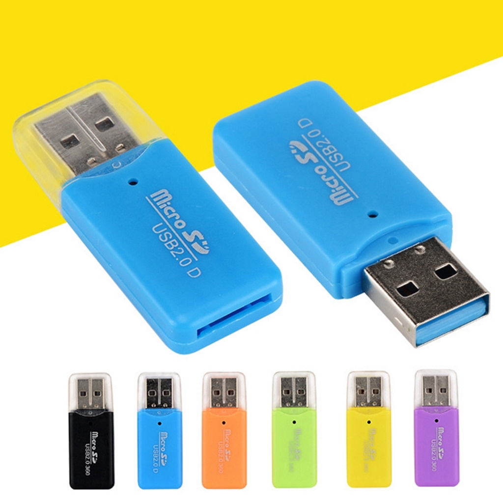 Đầu Đọc Thẻ Nhớ Micro SD 2.0 USB Mini Tốc Độ Cao Cho Máy Tính Bảng PC
