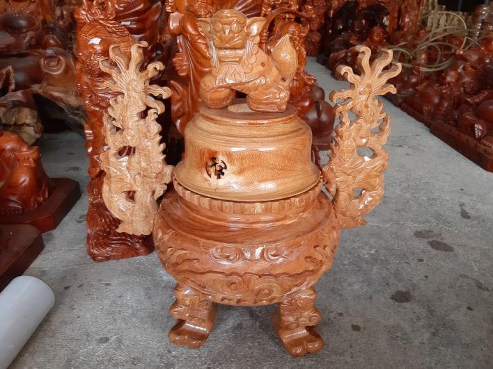 Lư hương gỗ gõ