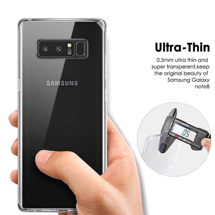ỐP LƯNG DẺO SILICON TRONG SUỐT SAMSUNG GALAXY NOTE 8