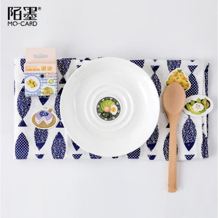Bộ 46 Sticker Món Ăn Hàn Quốc Ngon Miệng E65