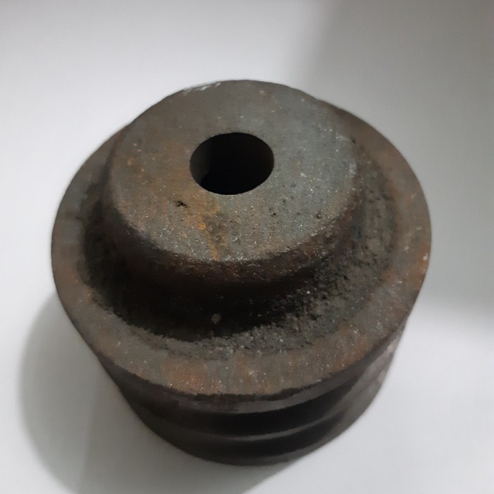 Puly sắt 7 phân cốt 16mm 2 rãnh a