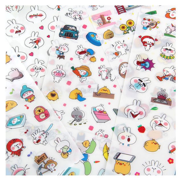 Set 6 nhãn dán sticker SEE YOU trang trí