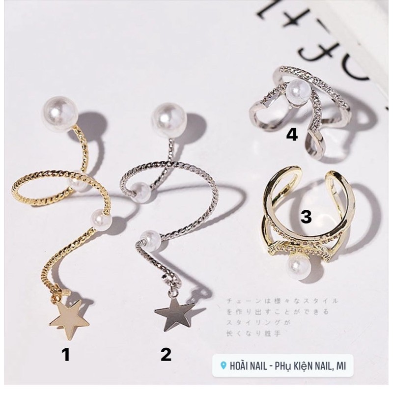 Nhẫn chụp ảnh nail siêu xinh