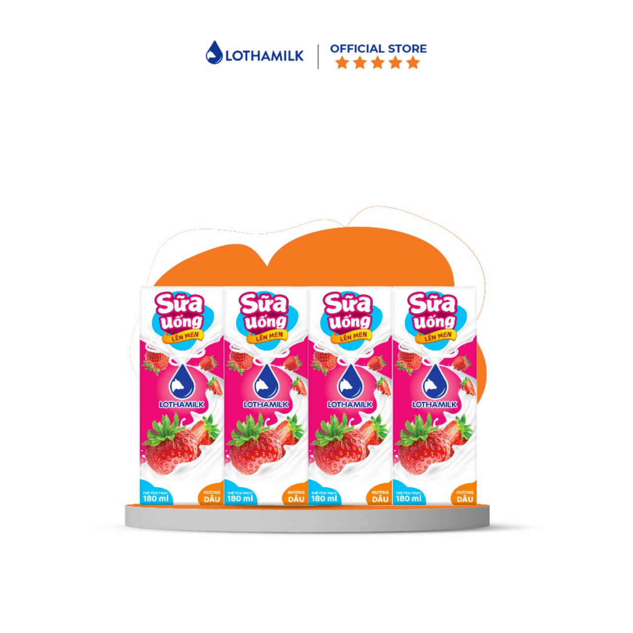 (Mix 2 vị)Thùng 48 hộp 110ml sữa chua Long Thành